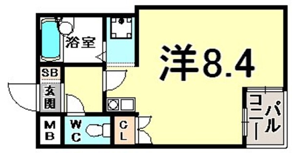 プリオーレ神戸IIの物件間取画像